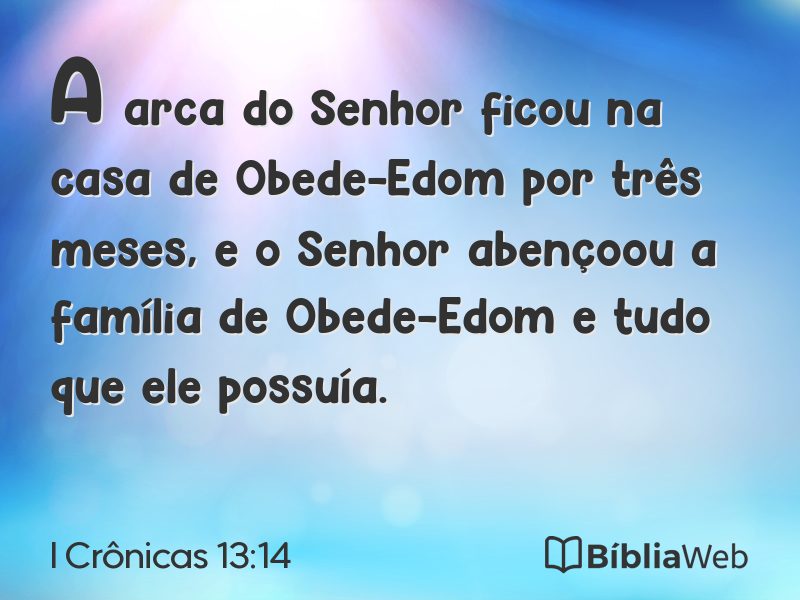 I Crônicas 13:14 em imagem para compartilhar
