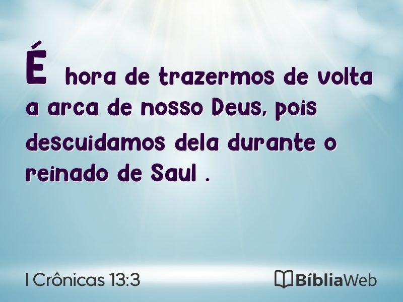 I Crônicas 13:3 em imagem para compartilhar