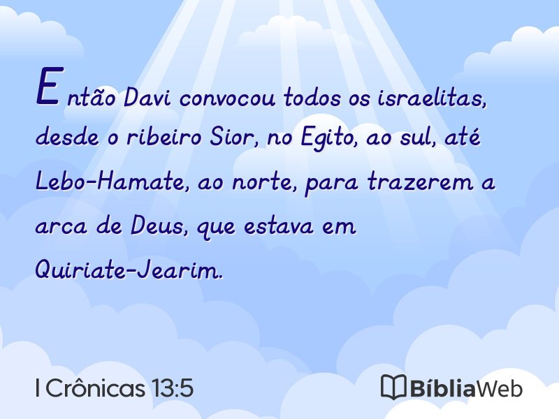 I Crônicas 13:5 em imagem para compartilhar