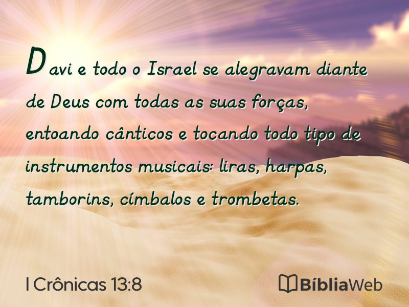 I Crônicas 13:8 em imagem para compartilhar