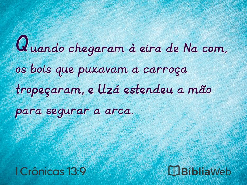 I Crônicas 13:9 em imagem para compartilhar