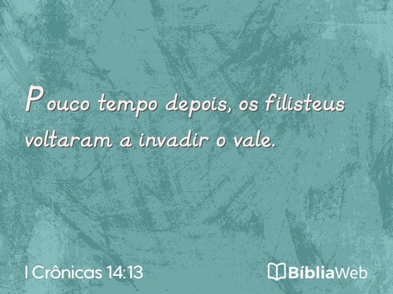 I Crônicas 14:13 em imagem para compartilhar