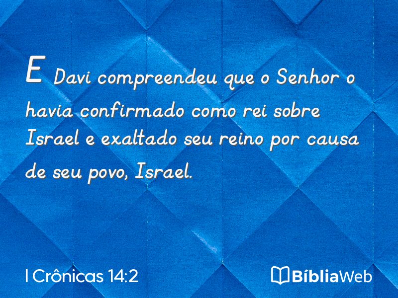 I Crônicas 14:2 em imagem para compartilhar