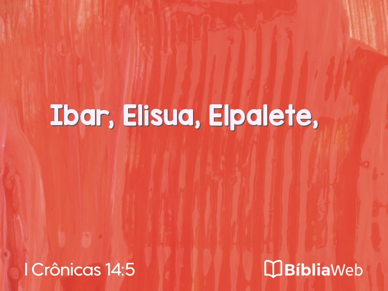 I Crônicas 14:5 em imagem para compartilhar