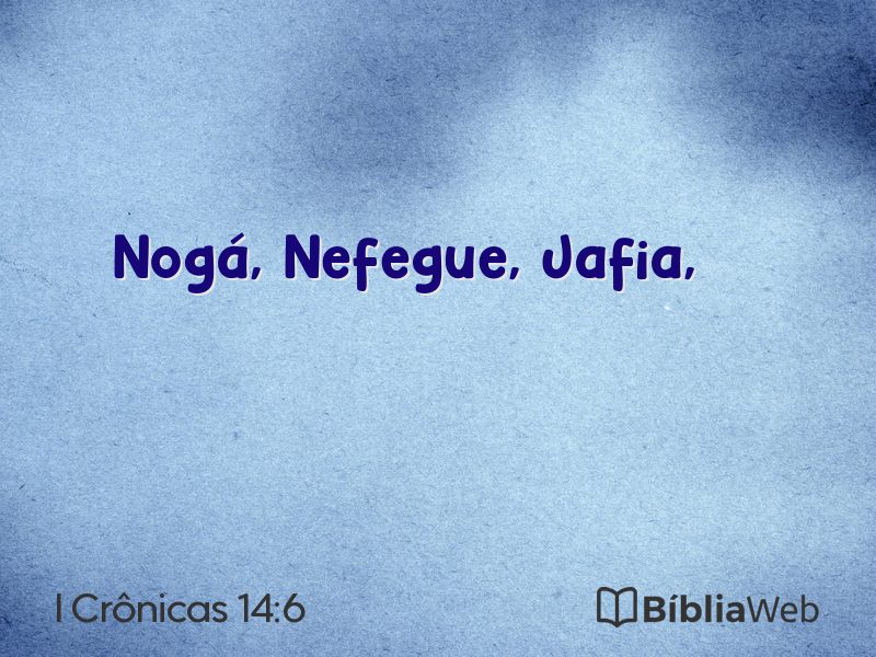 I Crônicas 14:6 em imagem para compartilhar
