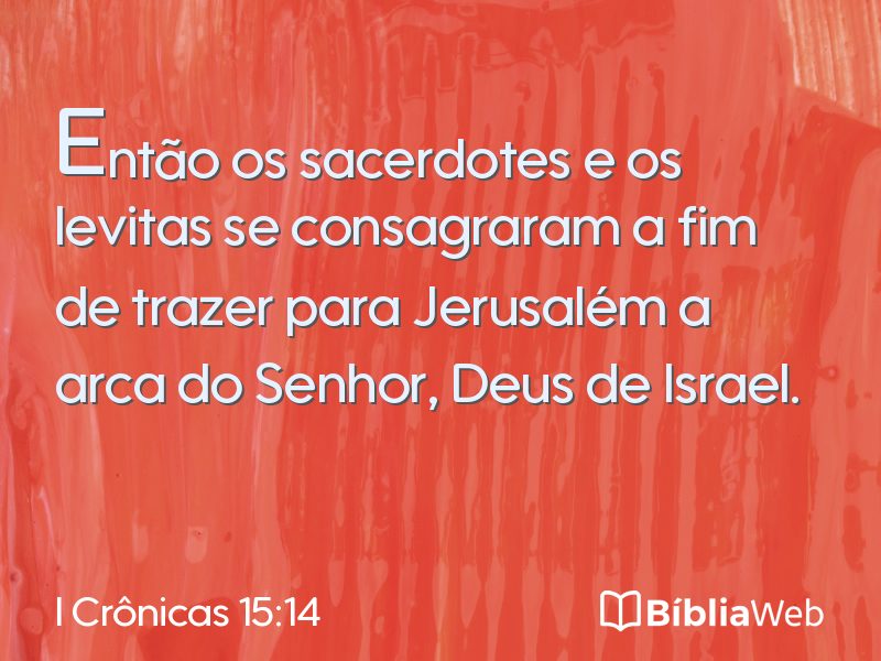 I Crônicas 15:14 em imagem para compartilhar