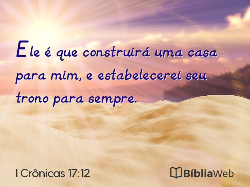 I Crônicas 17:12 em imagem para compartilhar