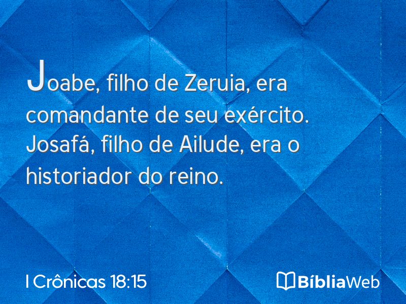 I Crônicas 18:15 em imagem para compartilhar