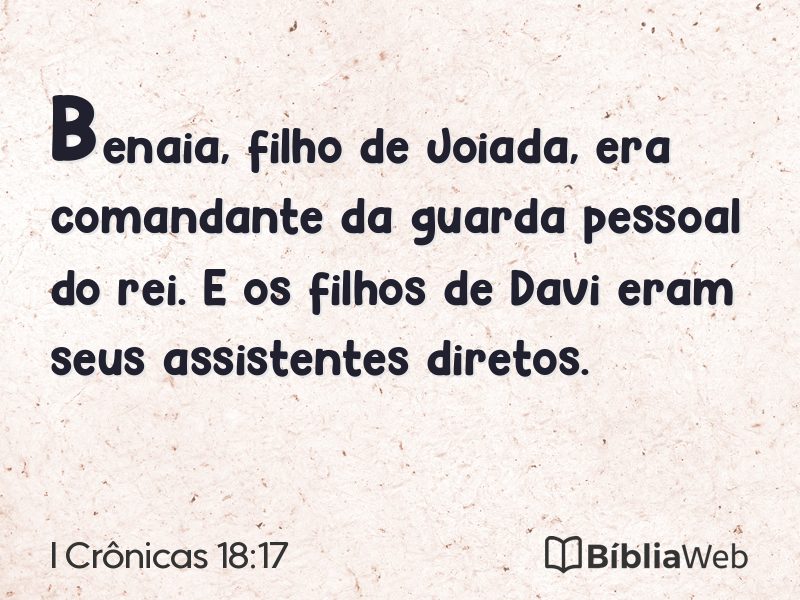 I Crônicas 18:17 em imagem para compartilhar
