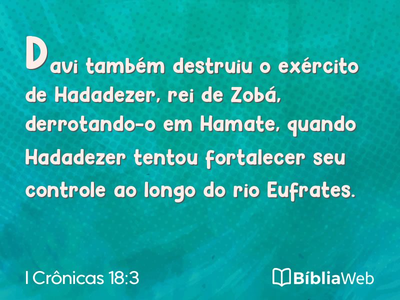 I Crônicas 18:3 em imagem para compartilhar