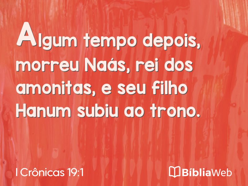I Crônicas 19:1 em imagem para compartilhar