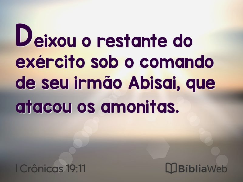 I Crônicas 19:11 em imagem para compartilhar