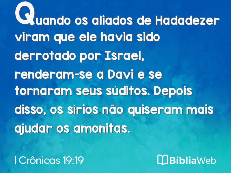I Crônicas 19:19 em imagem para compartilhar
