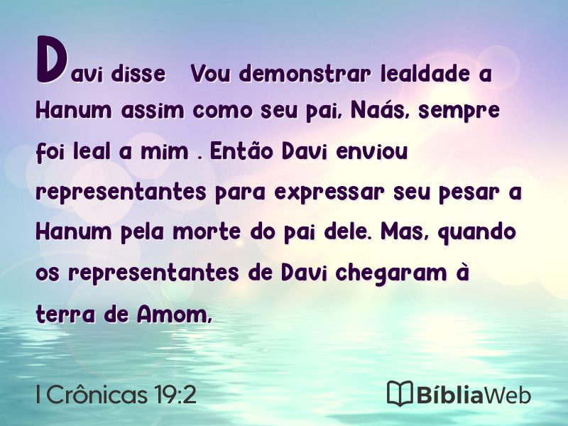 I Crônicas 19:2 em imagem para compartilhar