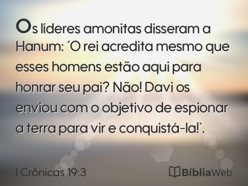 I Crônicas 19:3 em imagem para compartilhar