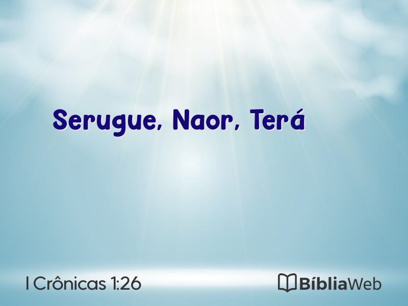 I Crônicas 1:26 em imagem para compartilhar