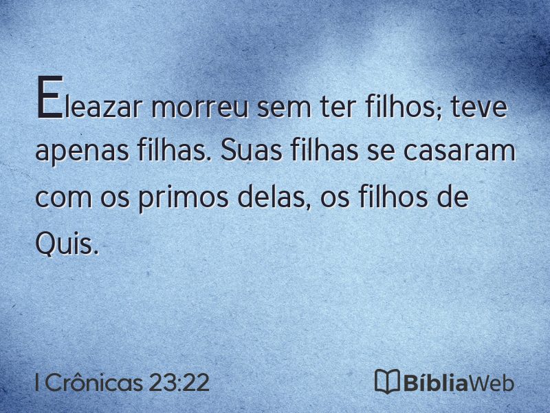 I Crônicas 23:22 em imagem para compartilhar