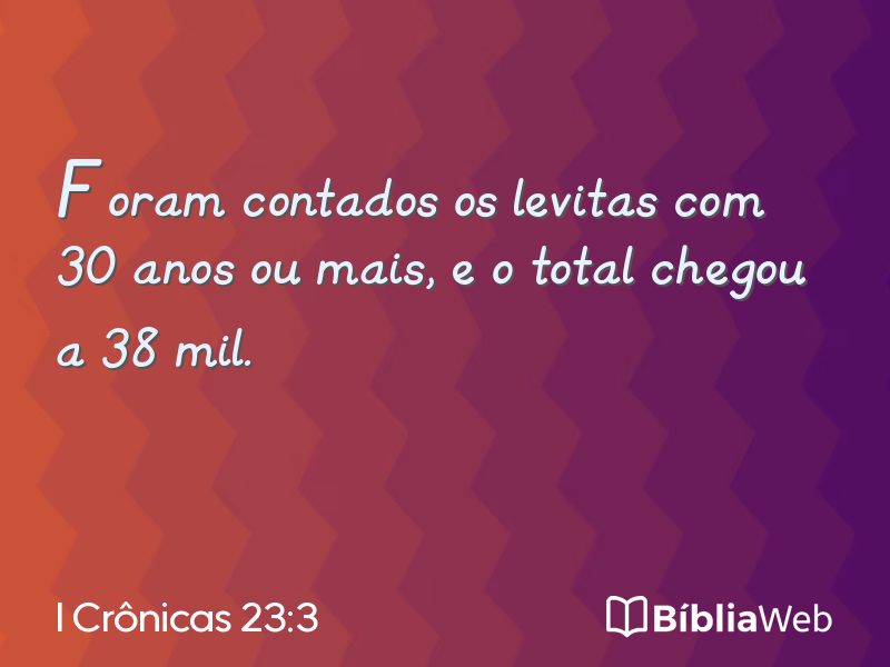I Crônicas 23:3 em imagem para compartilhar