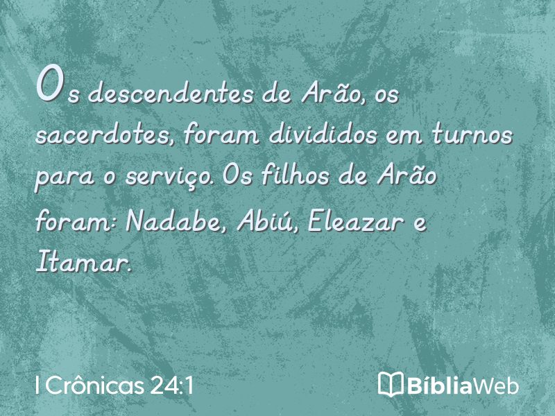 I Crônicas 24:1 em imagem para compartilhar