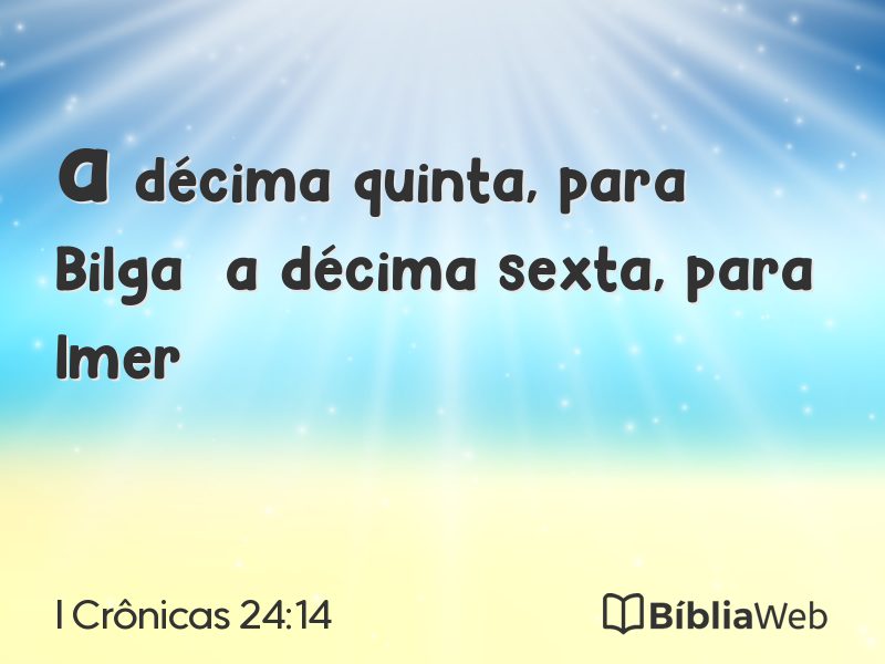 I Crônicas 24:14 em imagem para compartilhar