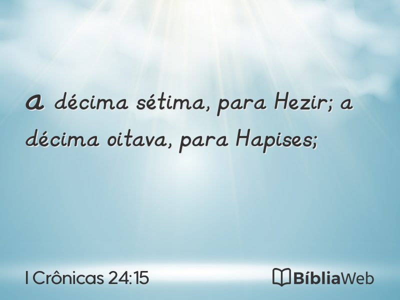I Crônicas 24:15 em imagem para compartilhar