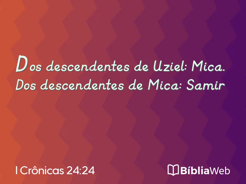 I Crônicas 24:24 em imagem para compartilhar