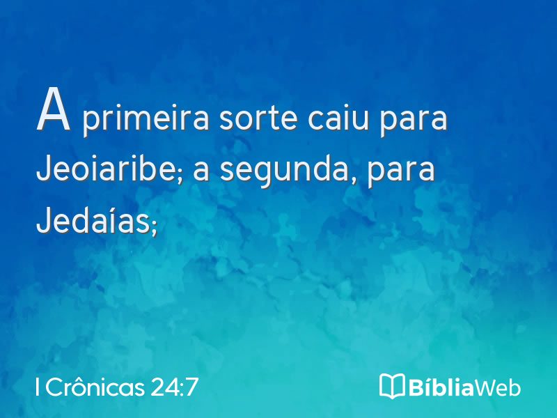 I Crônicas 24:7 em imagem para compartilhar