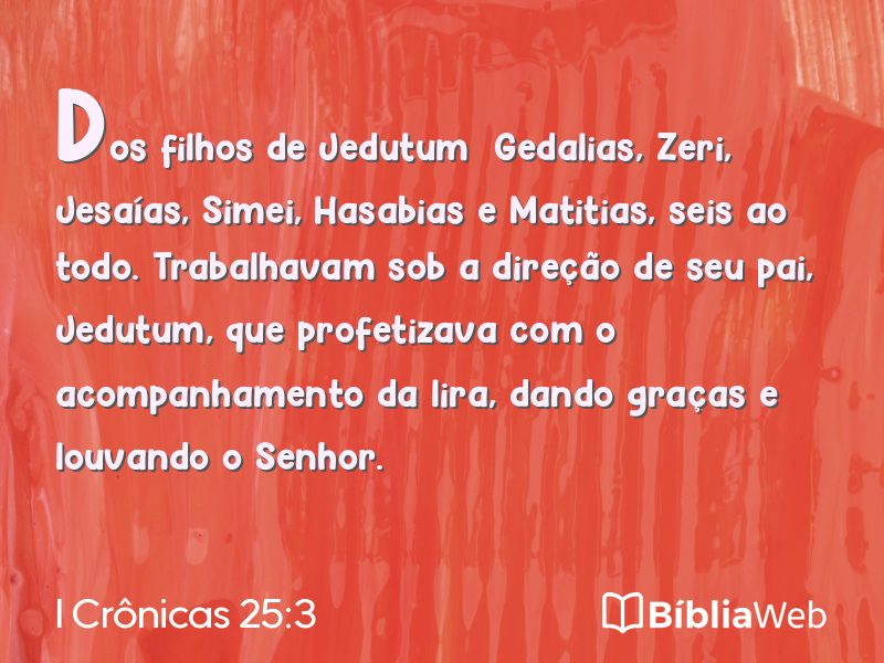 I Crônicas 25:3 em imagem para compartilhar