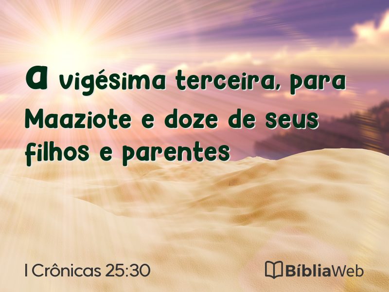 I Crônicas 25:30 em imagem para compartilhar