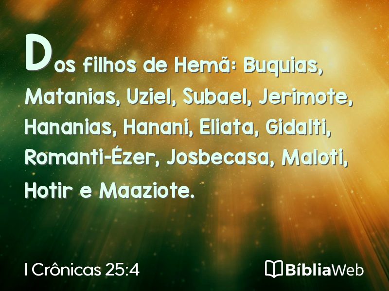 I Crônicas 25:4 em imagem para compartilhar