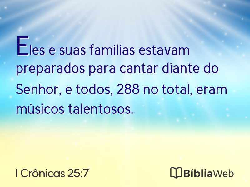 I Crônicas 25:7 em imagem para compartilhar