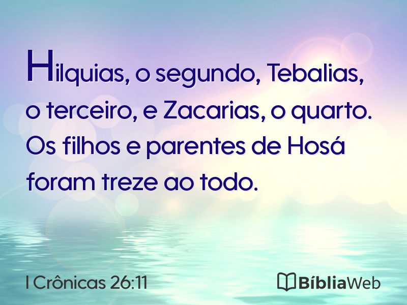 I Crônicas 26:11 em imagem para compartilhar