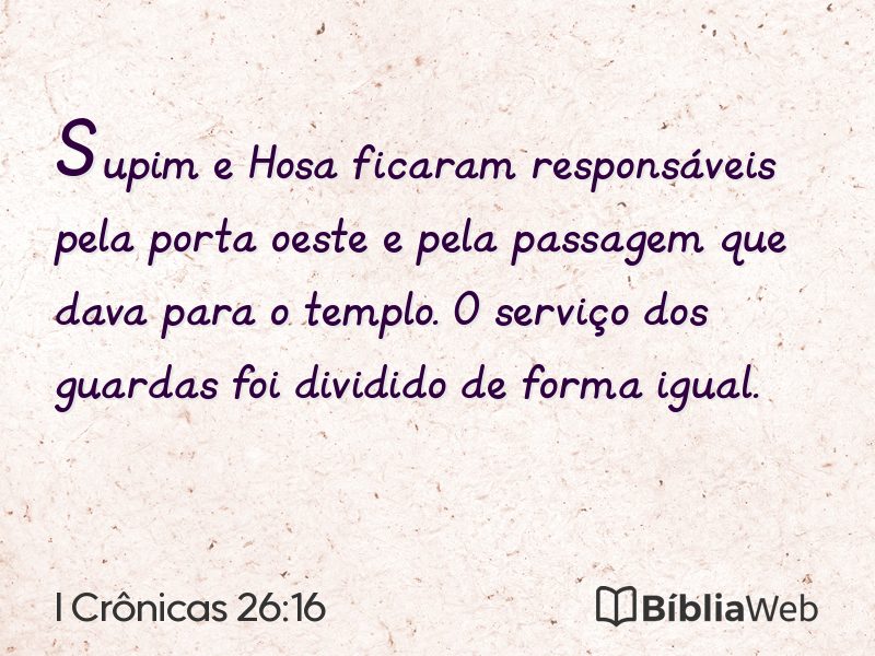 I Crônicas 26:16 em imagem para compartilhar