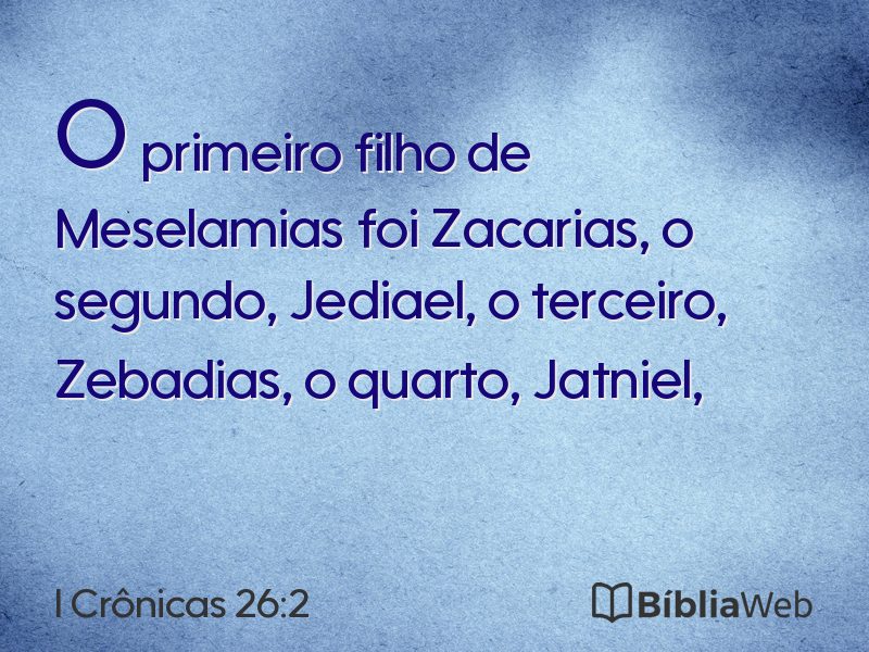 I Crônicas 26:2 em imagem para compartilhar