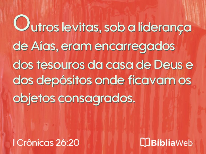 I Crônicas 26:20 em imagem para compartilhar