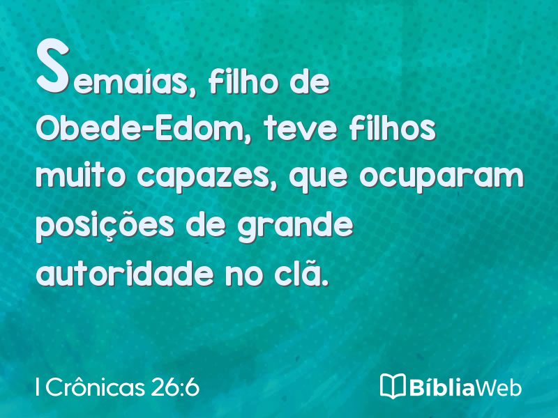 I Crônicas 26:6 em imagem para compartilhar