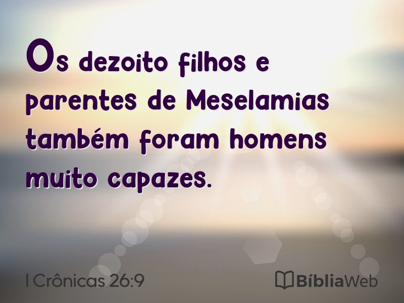 I Crônicas 26:9 em imagem para compartilhar