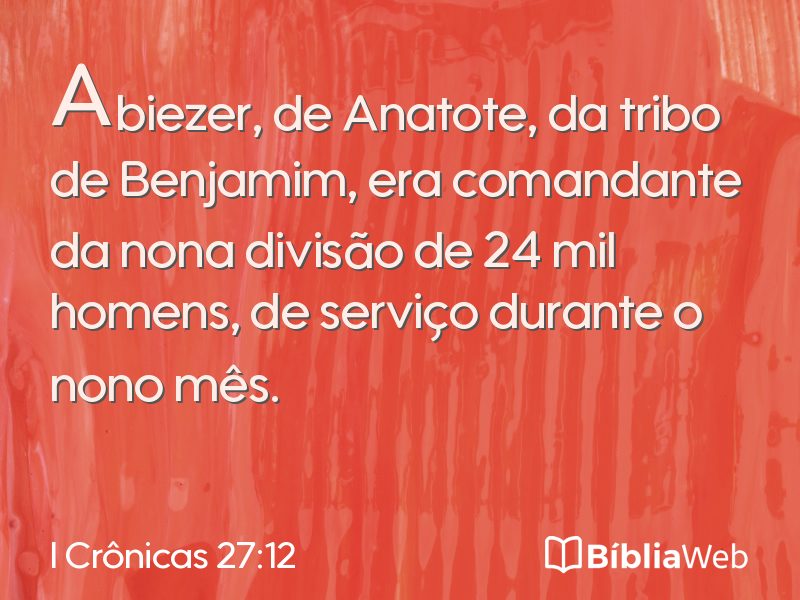 I Crônicas 27:12 em imagem para compartilhar