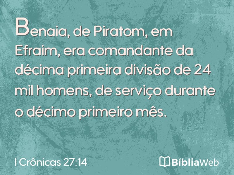 I Crônicas 27:14 em imagem para compartilhar