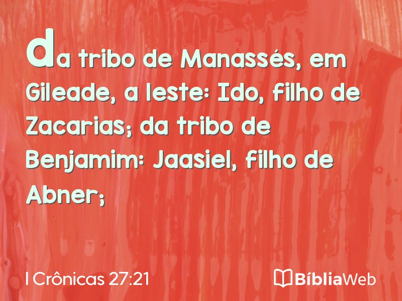 I Crônicas 27:21 em imagem para compartilhar