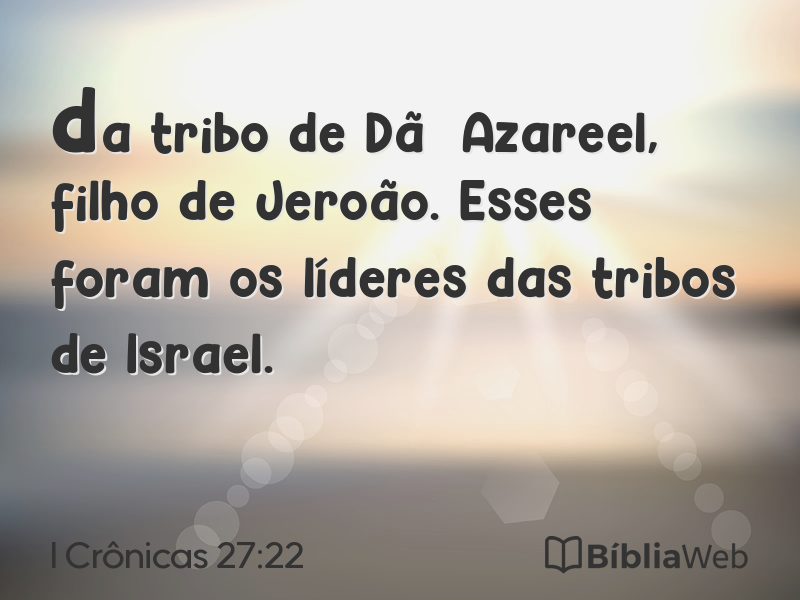 I Crônicas 27:22 em imagem para compartilhar