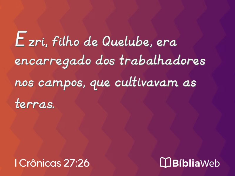I Crônicas 27:26 em imagem para compartilhar