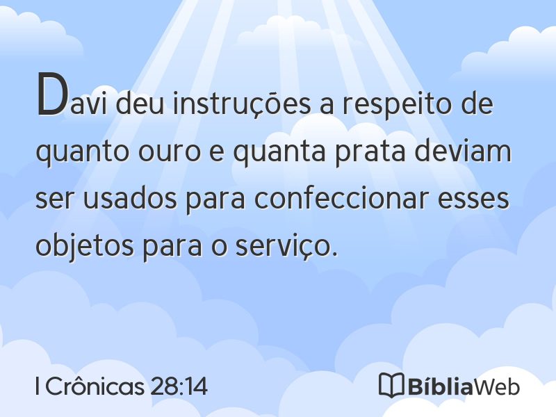 I Crônicas 28:14 em imagem para compartilhar