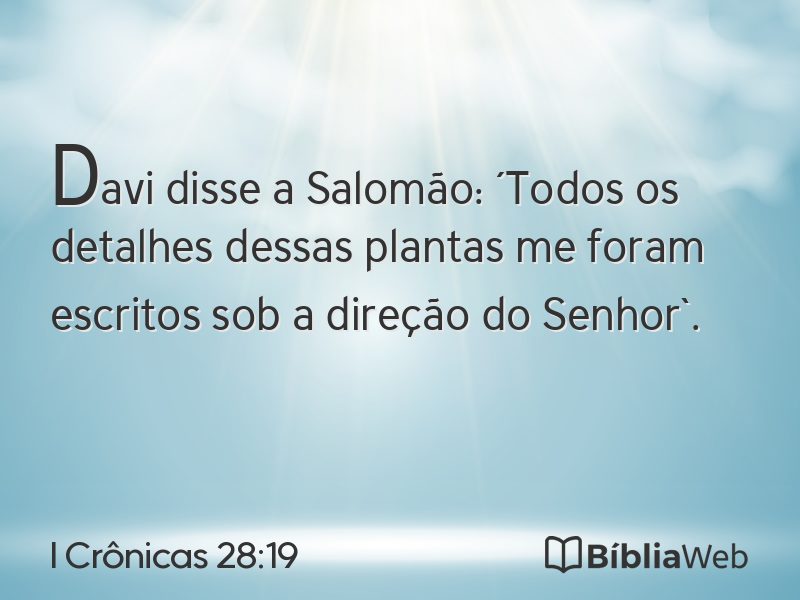 I Crônicas 28:19 em imagem para compartilhar