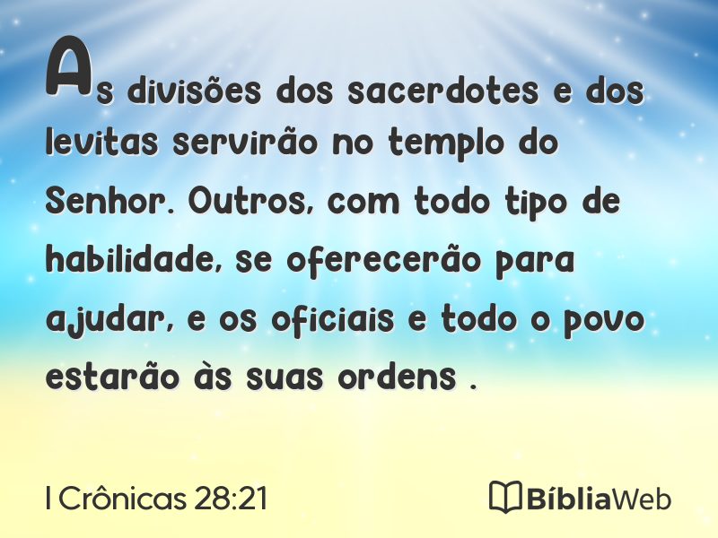 I Crônicas 28:21 em imagem para compartilhar