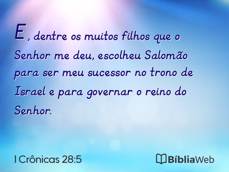 I Crônicas 28:5 em imagem para compartilhar