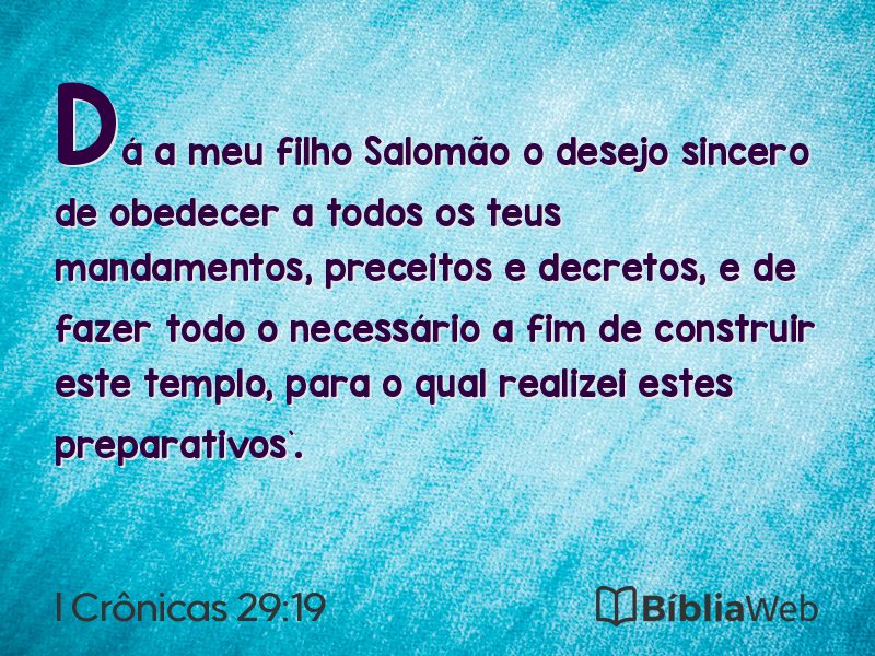 I Crônicas 29:19 em imagem para compartilhar