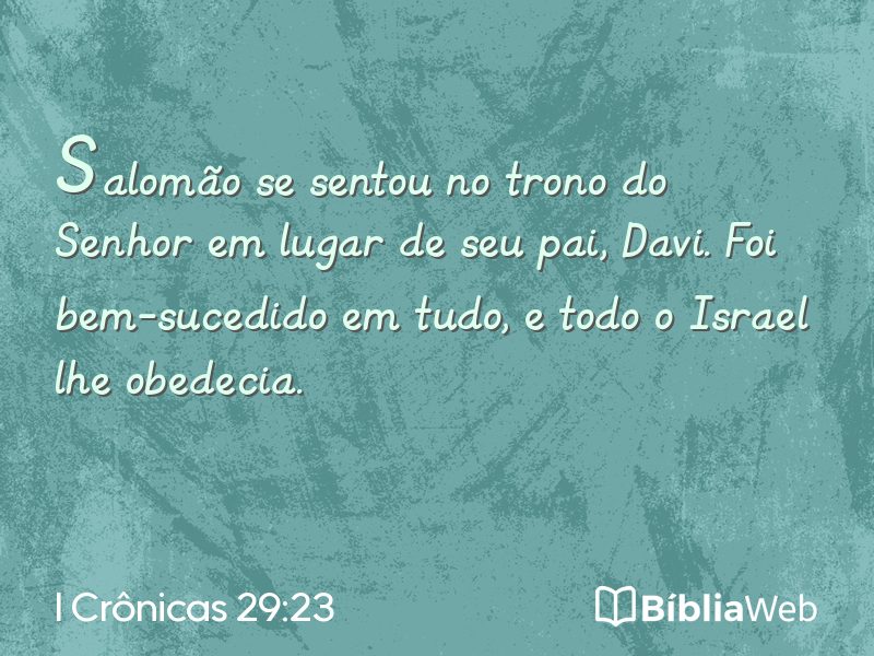 I Crônicas 29:23 em imagem para compartilhar