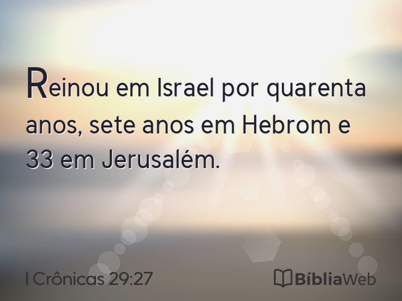 I Crônicas 29:27 em imagem para compartilhar
