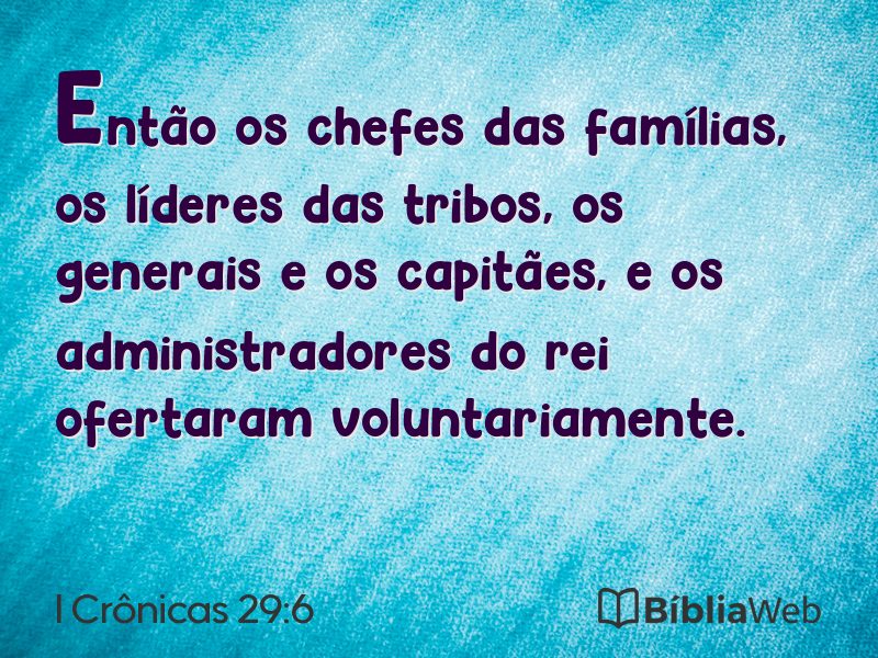 I Crônicas 29:6 em imagem para compartilhar
